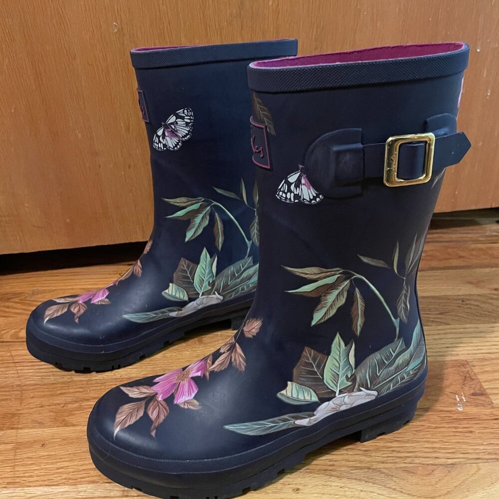 Floral Rubber / Rain Boots - Picture 3 of 5